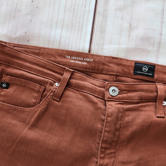AG Adriano Goldschmied "The Legging Ankle" Super Skinny Orange | Women's Size 31 - Picture 5 of 10